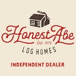 Graphic of Honest Abe Log Homes Independent Dealer logo